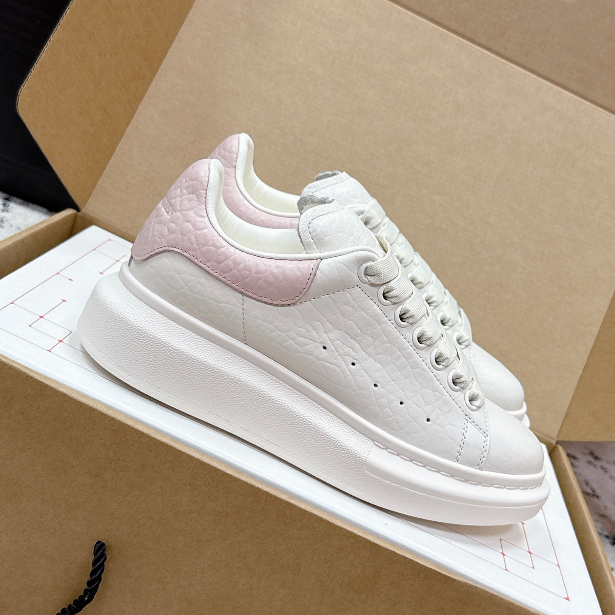 Alexander McQueen Oversized Sneaker in Grainy Shearling
