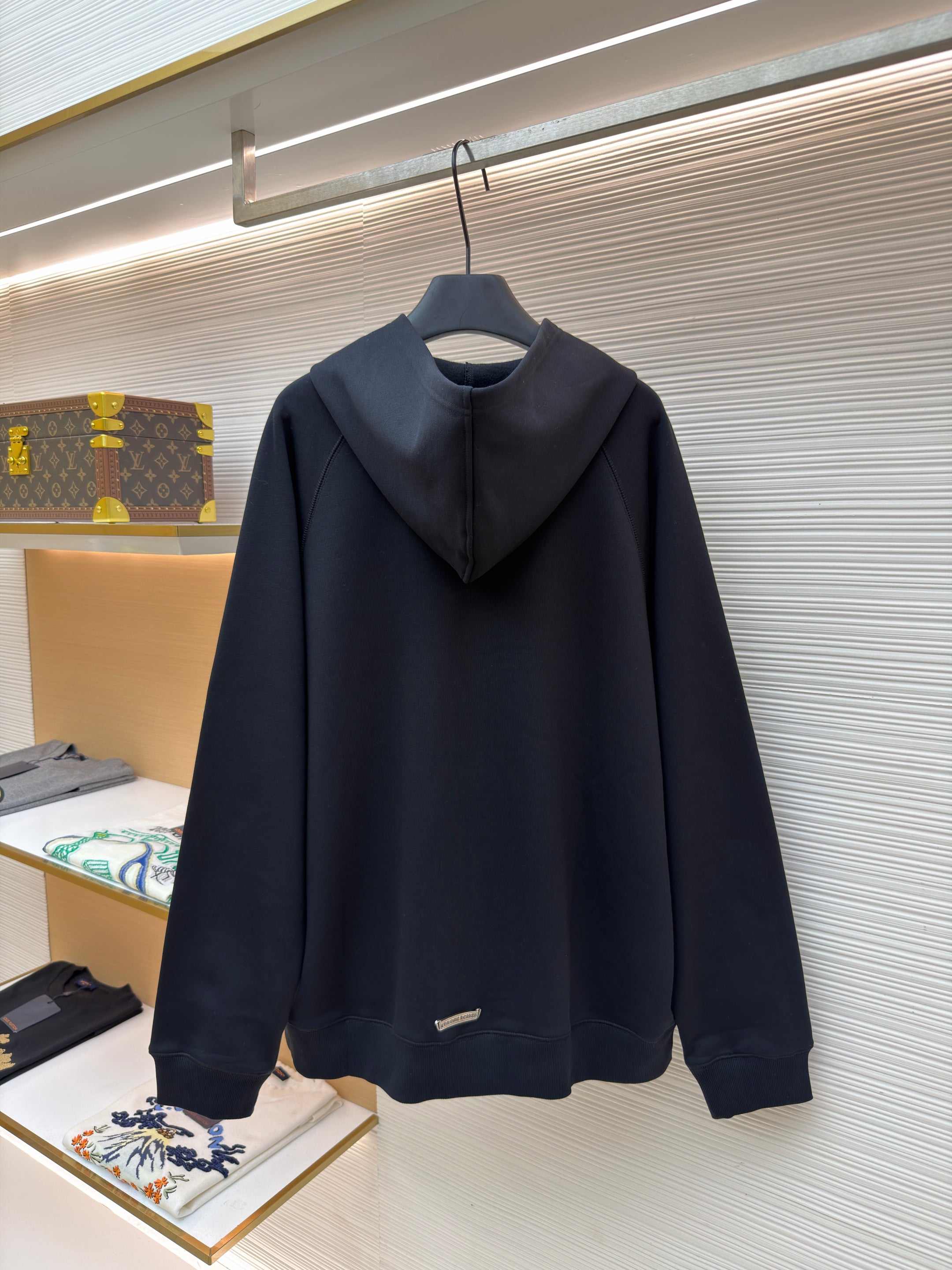 Chrome Hearts Triple Cross CH Logo Embroidered Hoodie
