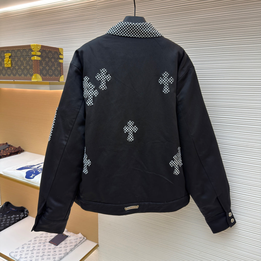 Chrome Hearts Checkerboard Cross Patch Jacket
