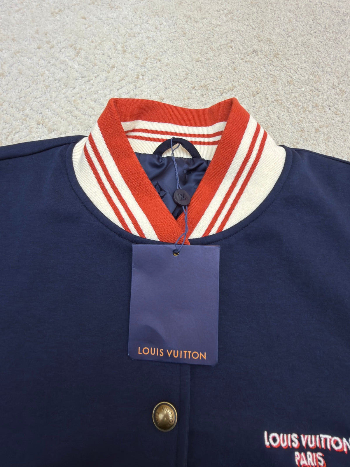 LV 1AK7JR Elegant Varsity Jacket