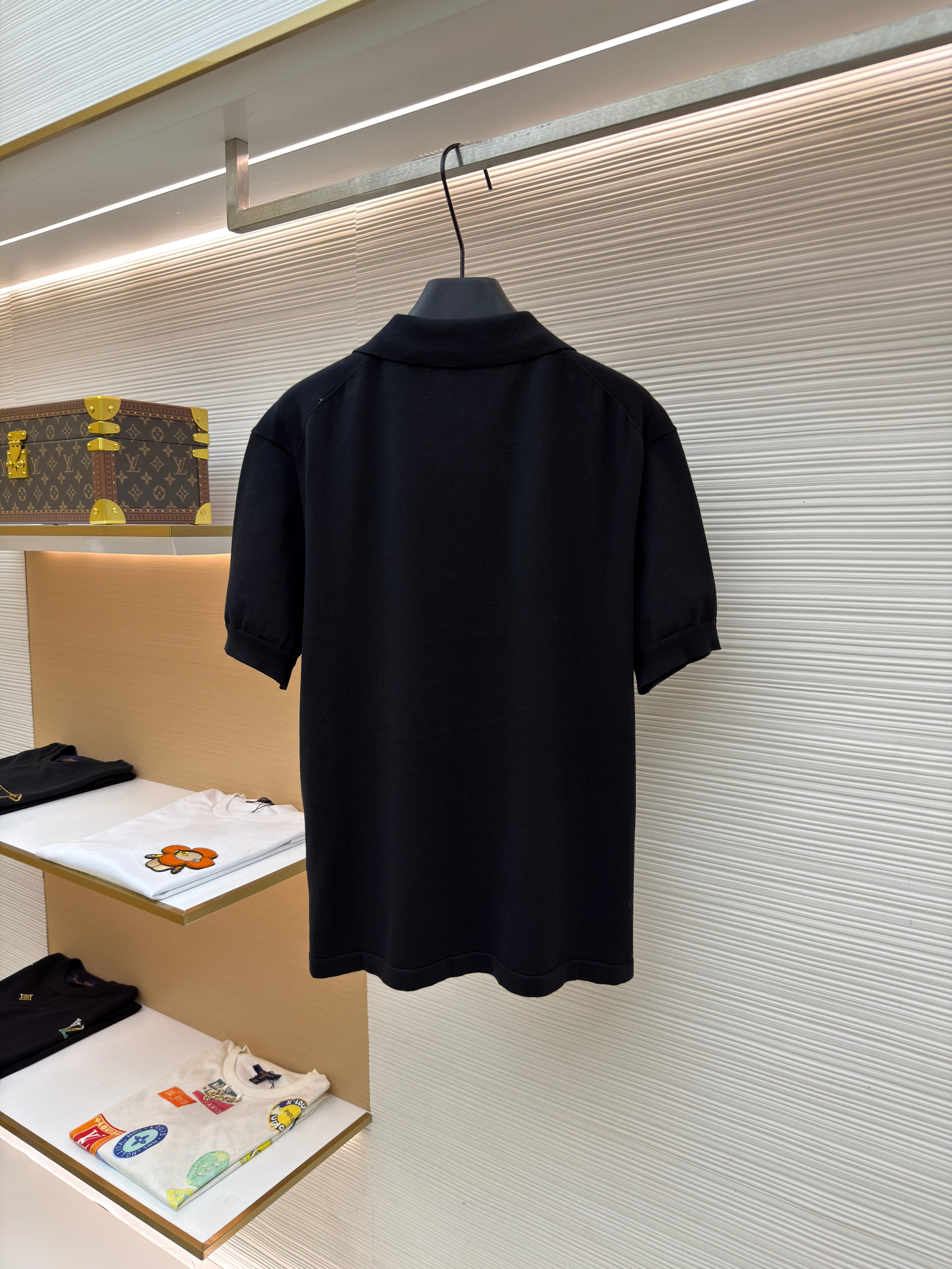 LV 1AK71B Short-Sleeved Polo Shirt With Signature