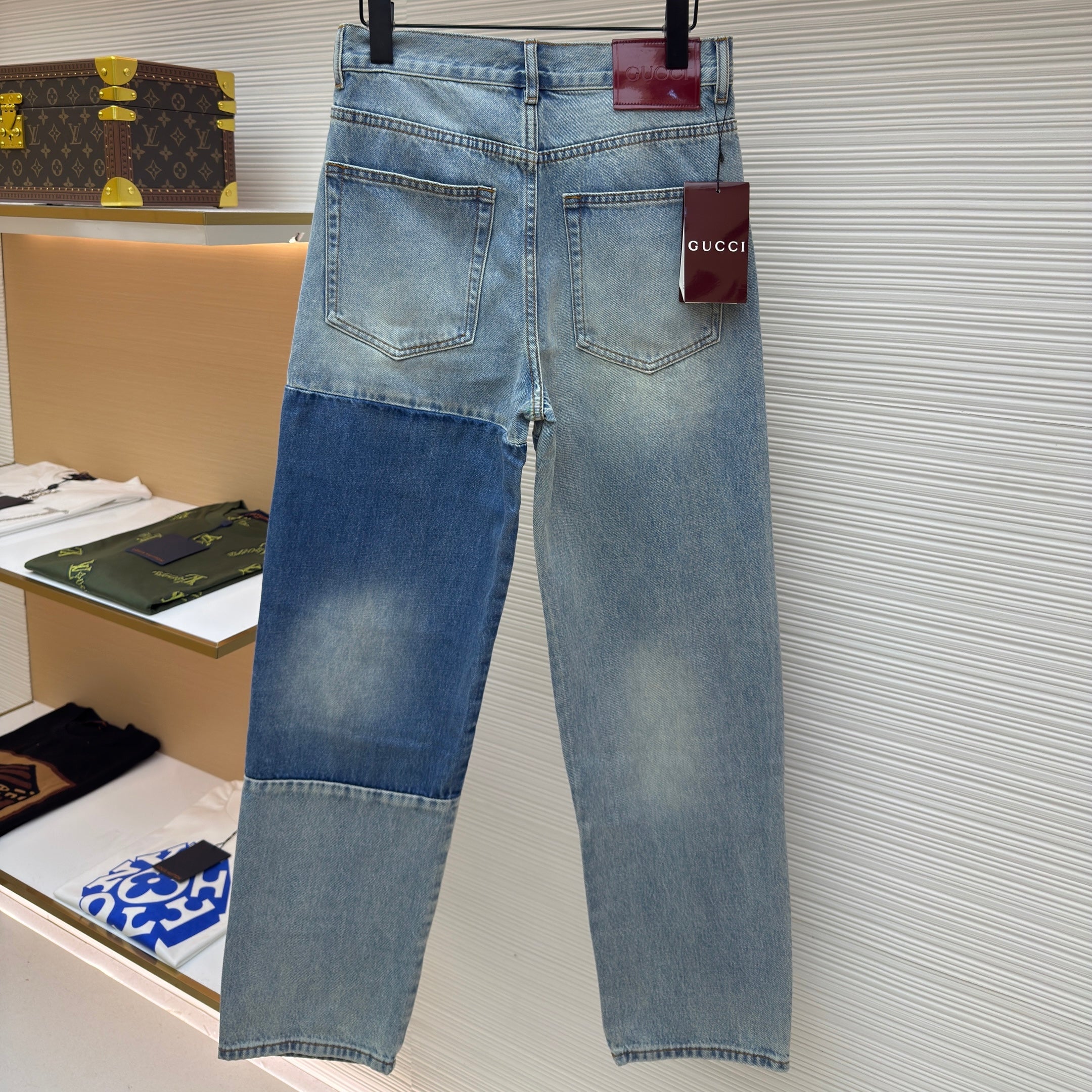 Gucci Patchwork Denim Pants
