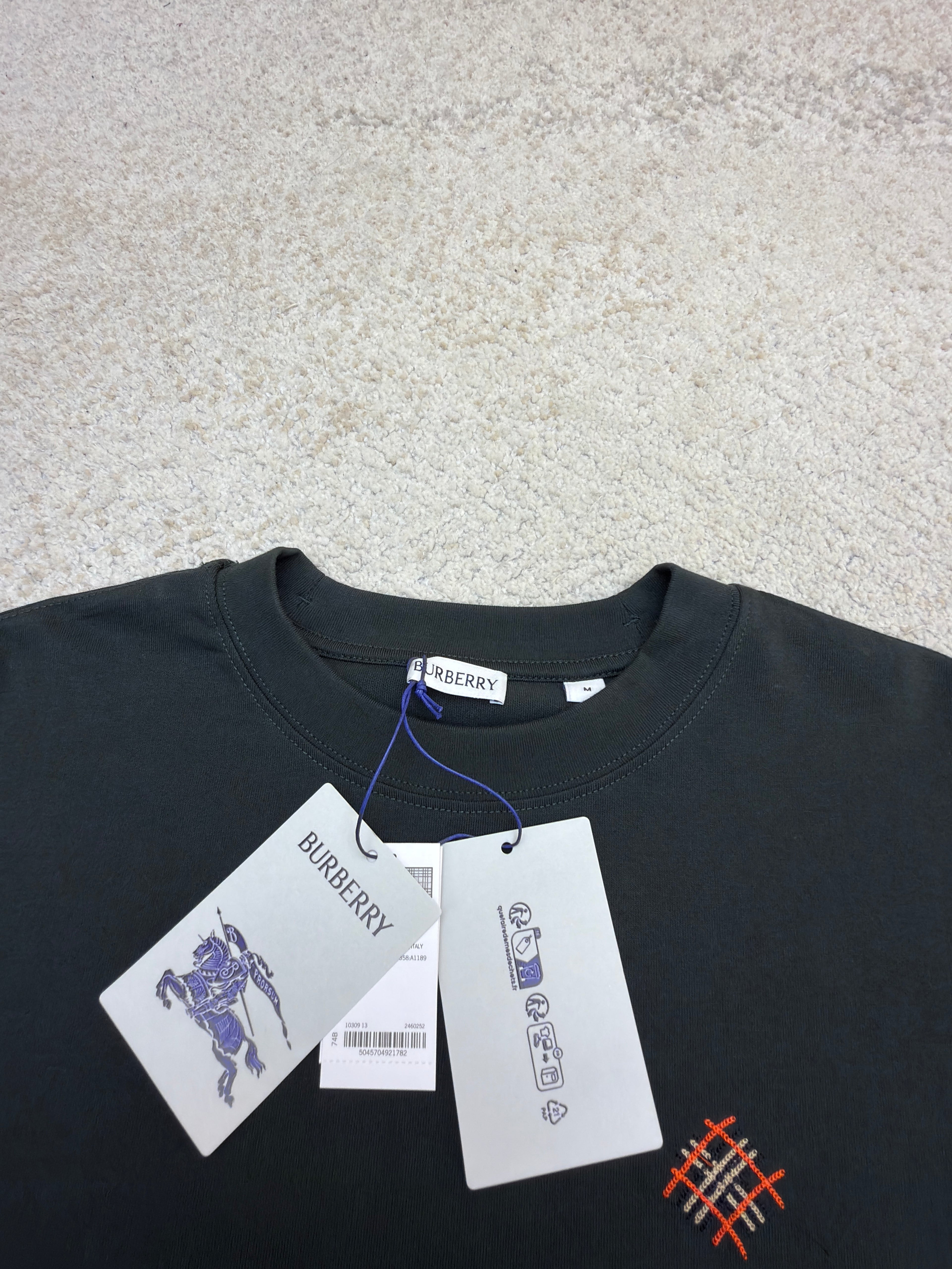 Burberry Long-sleeve Logo Cotton T-shirt