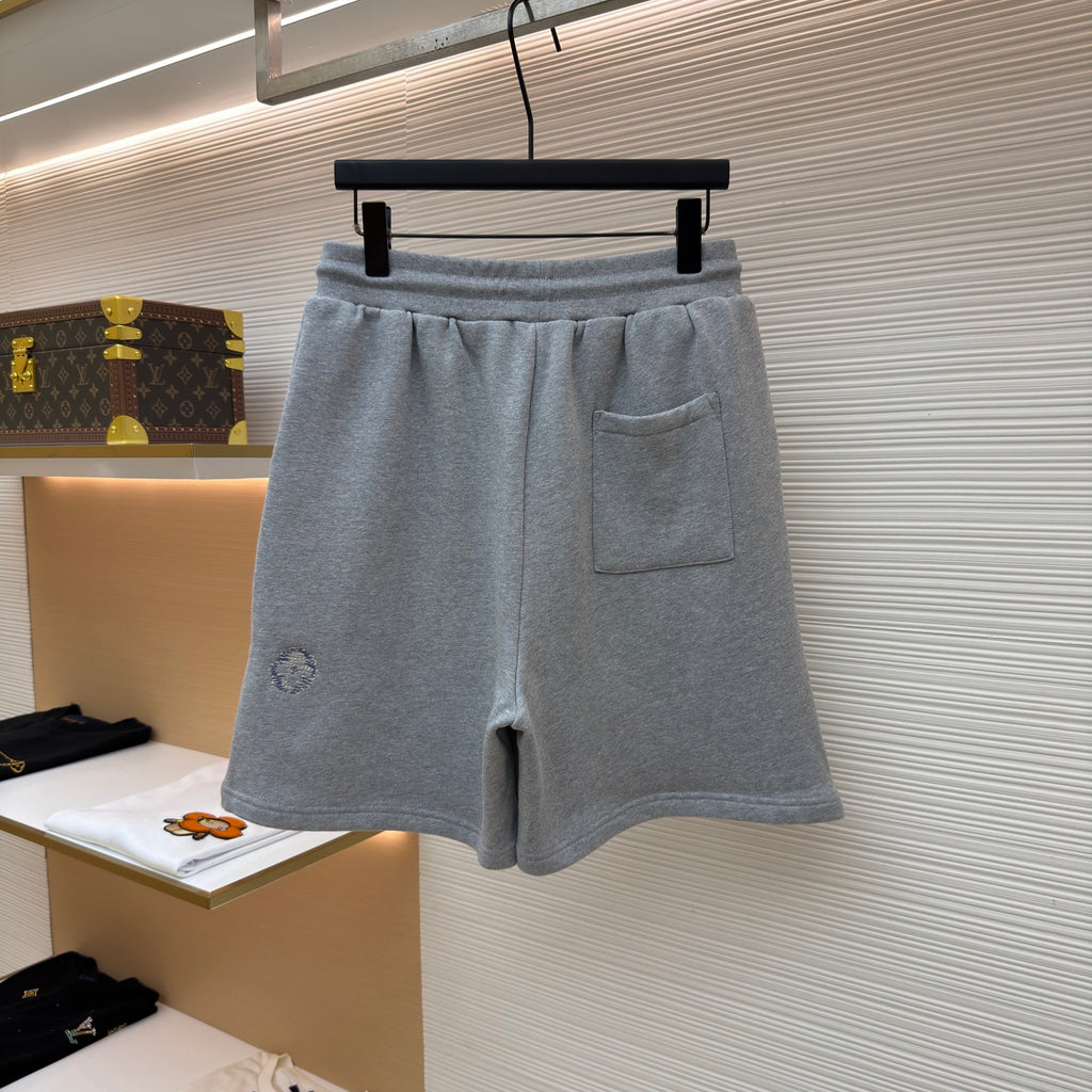 LV 1AK7FR Embroidered Signature Shorts