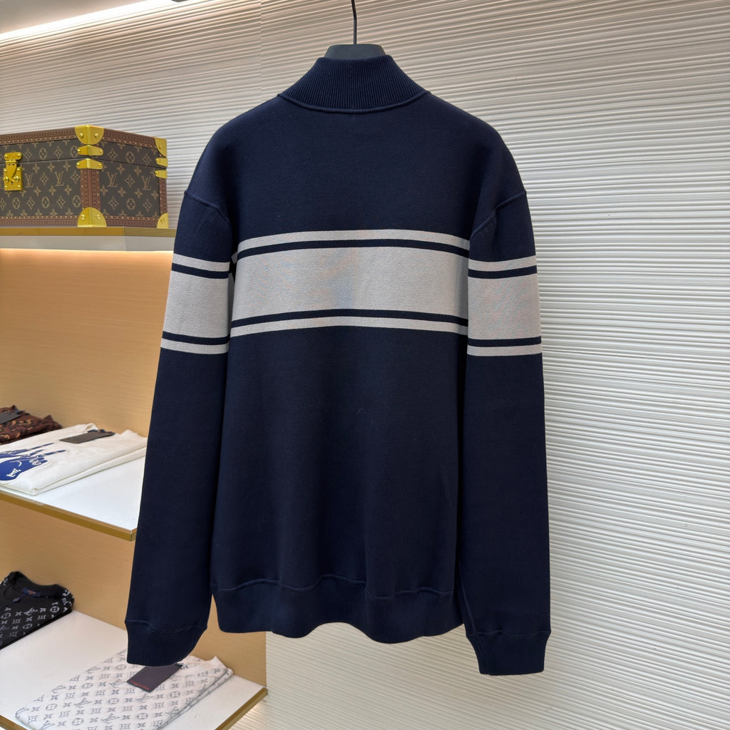 LV 1AKLUQ Double Face Reversible Jacquard Track Top