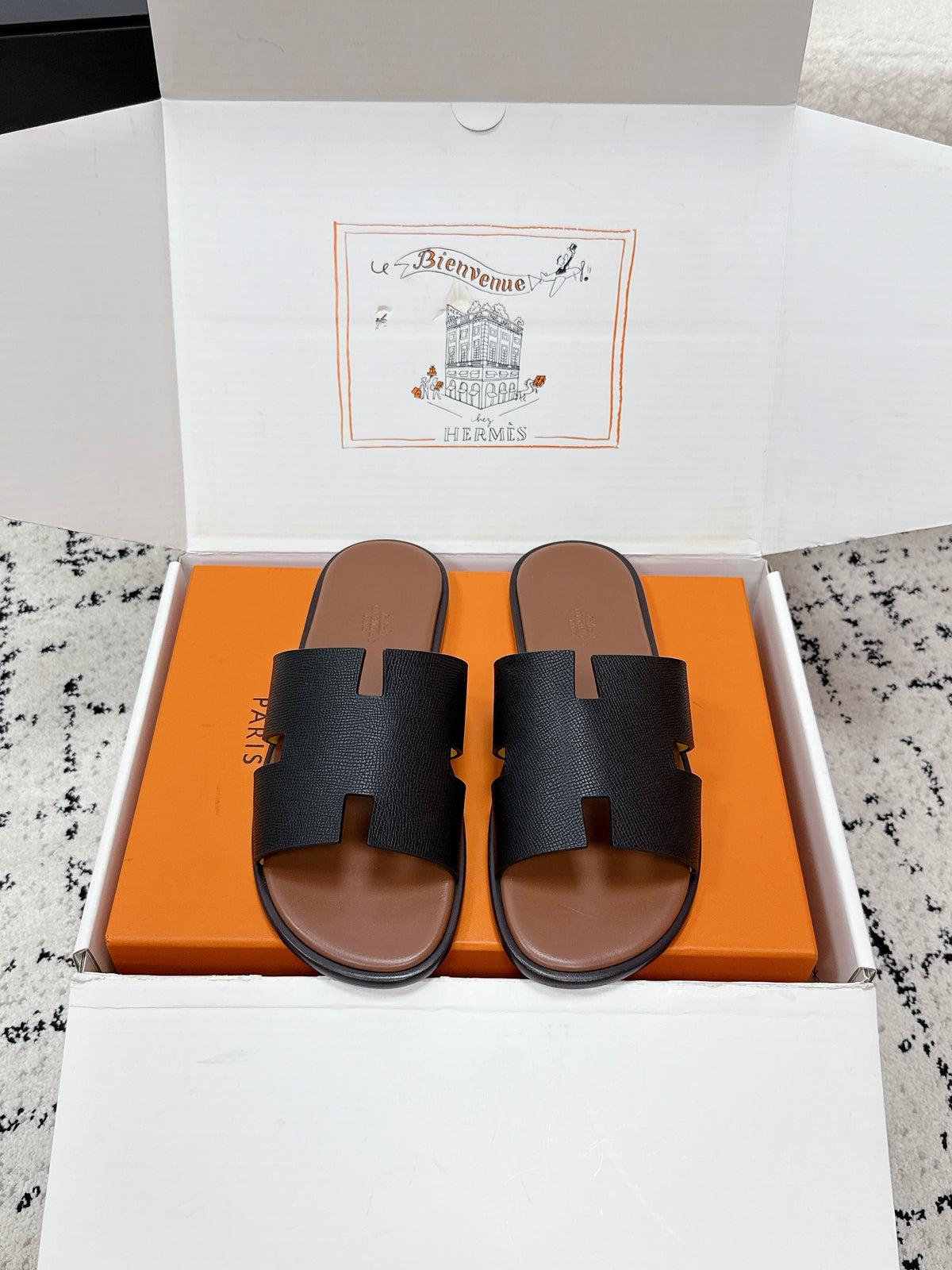 Hermes Izmir Sandal in Epsom Calfskin