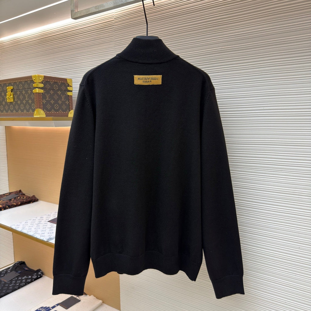 LV 1AA4VS LVSE Inside-Out Zipped Through Cashmere Cardigan