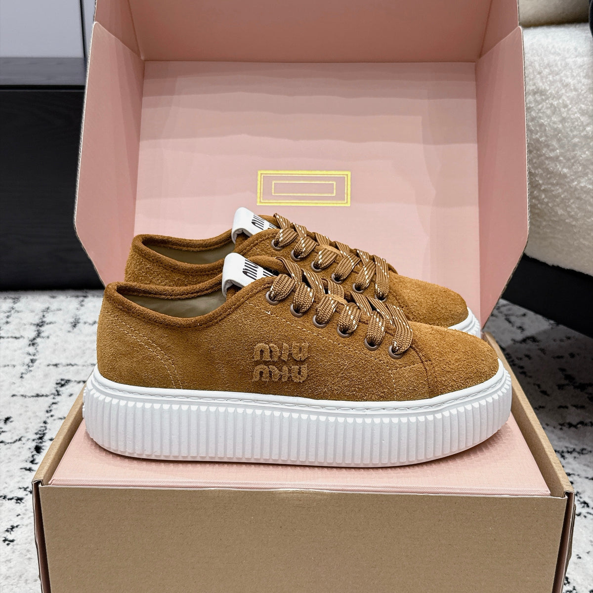Miu Miu Suede Sneaker