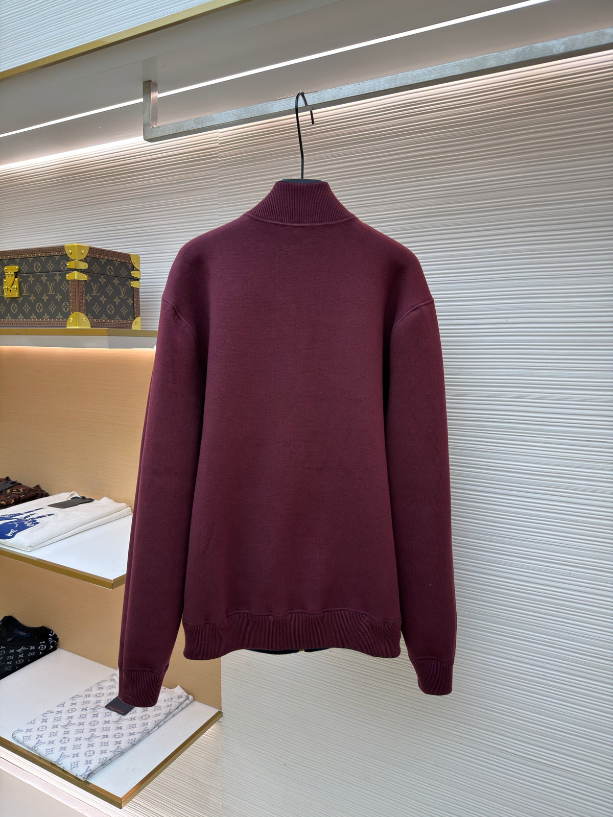 LV 1AKLUQ Double Face Reversible Jacquard Track Top