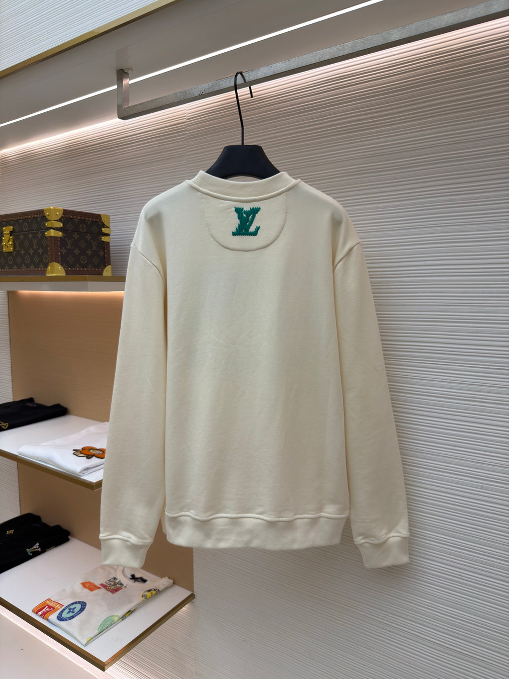 LV 1AK6I0 Embroidered Signature Sweatshirt