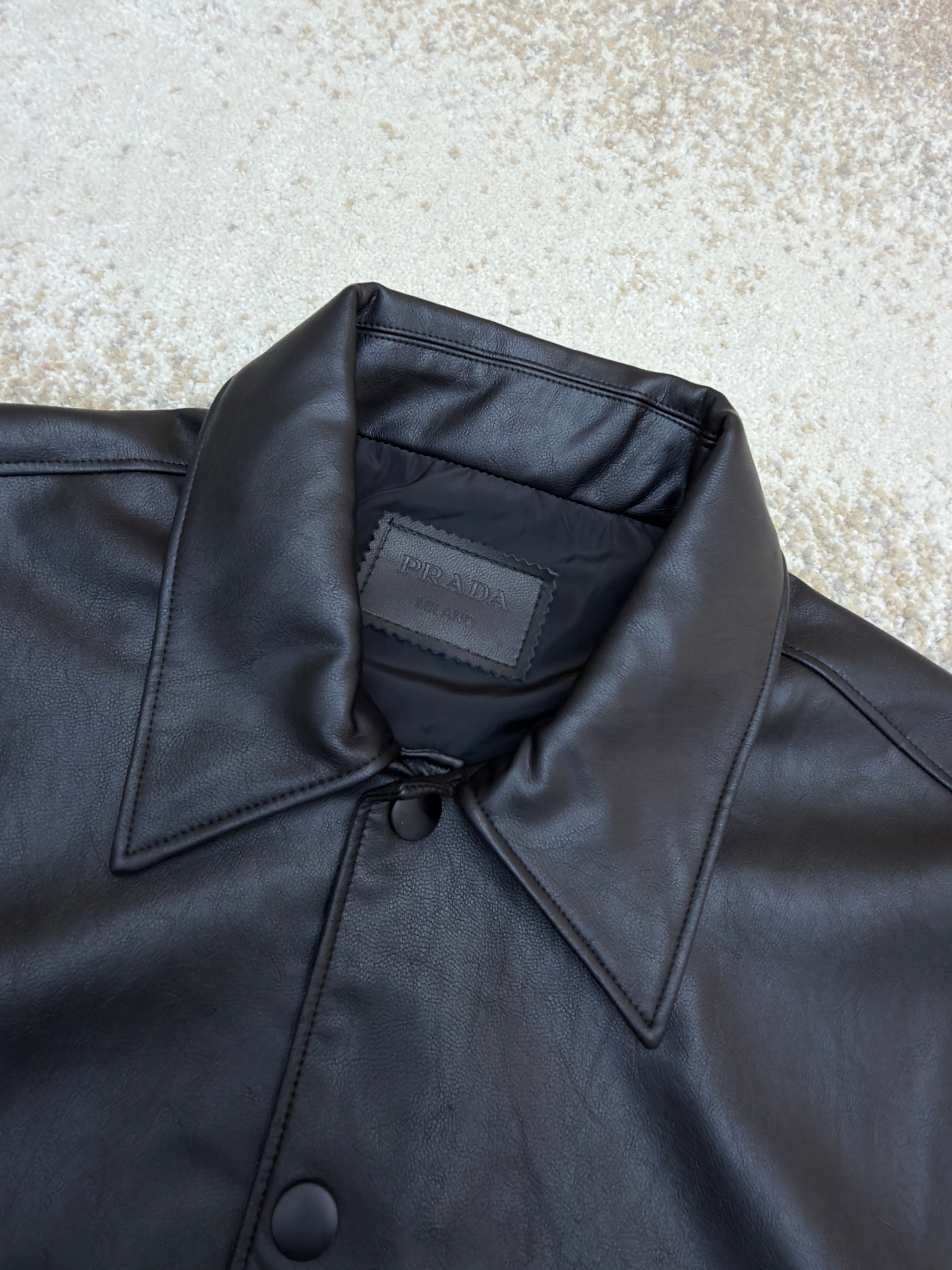Prada Nappa Leather Shirt