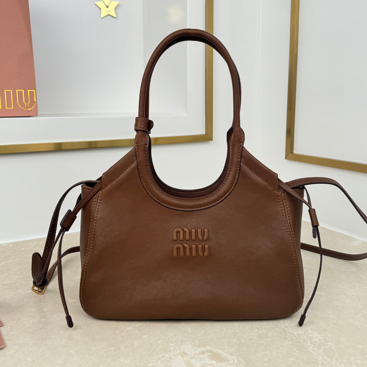 Miu Miu Ivy Tote Bag in Nappa Leather