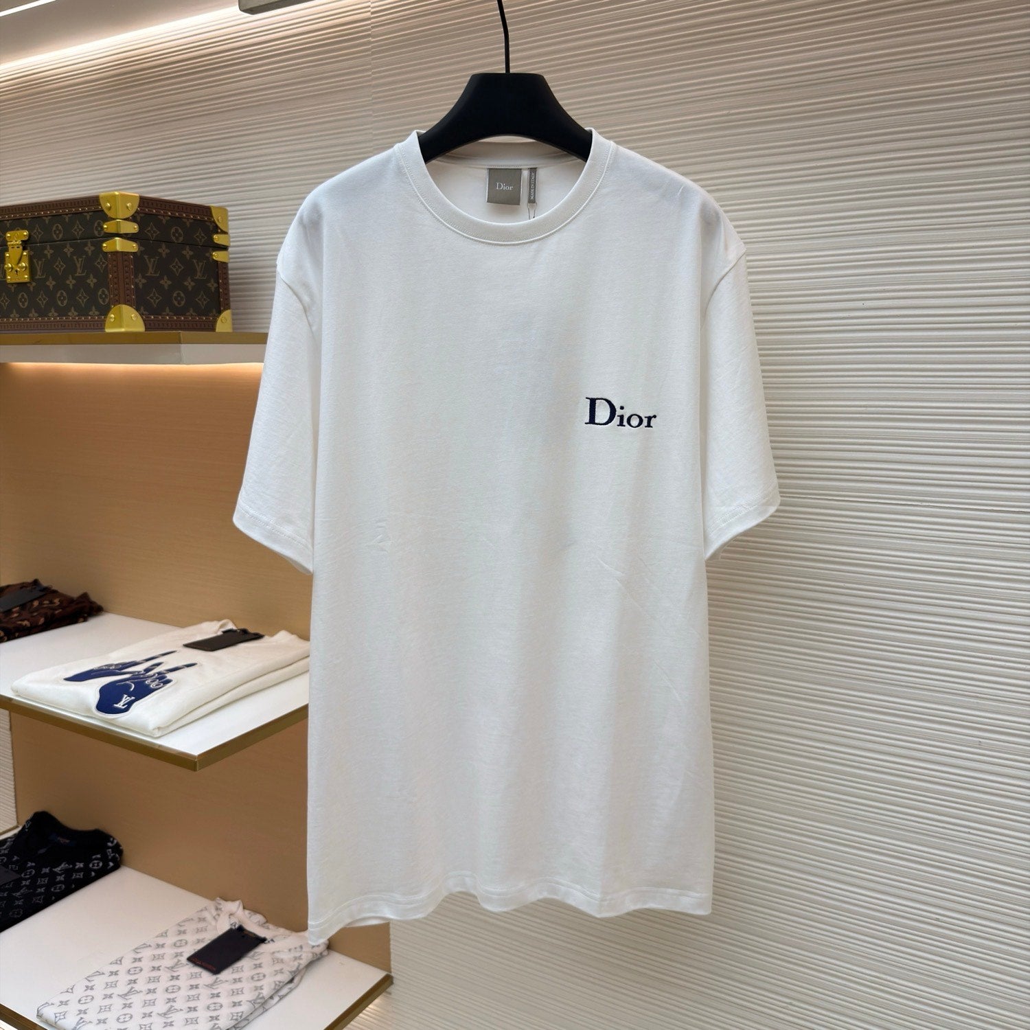 Dior T-Shirt with Dior Embroidery