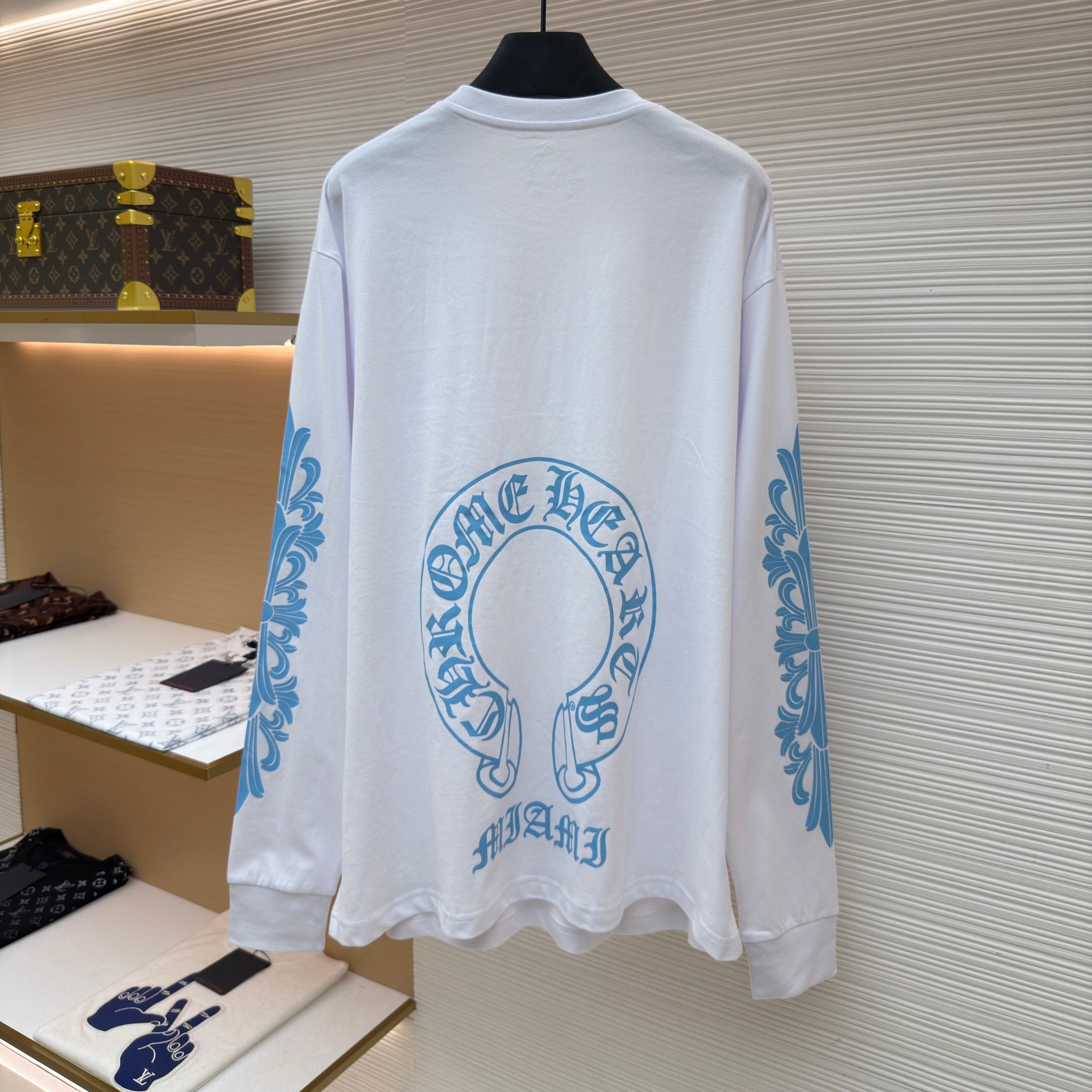 Chrome Hearts Horseshoe Long Sleeve T-Shirt