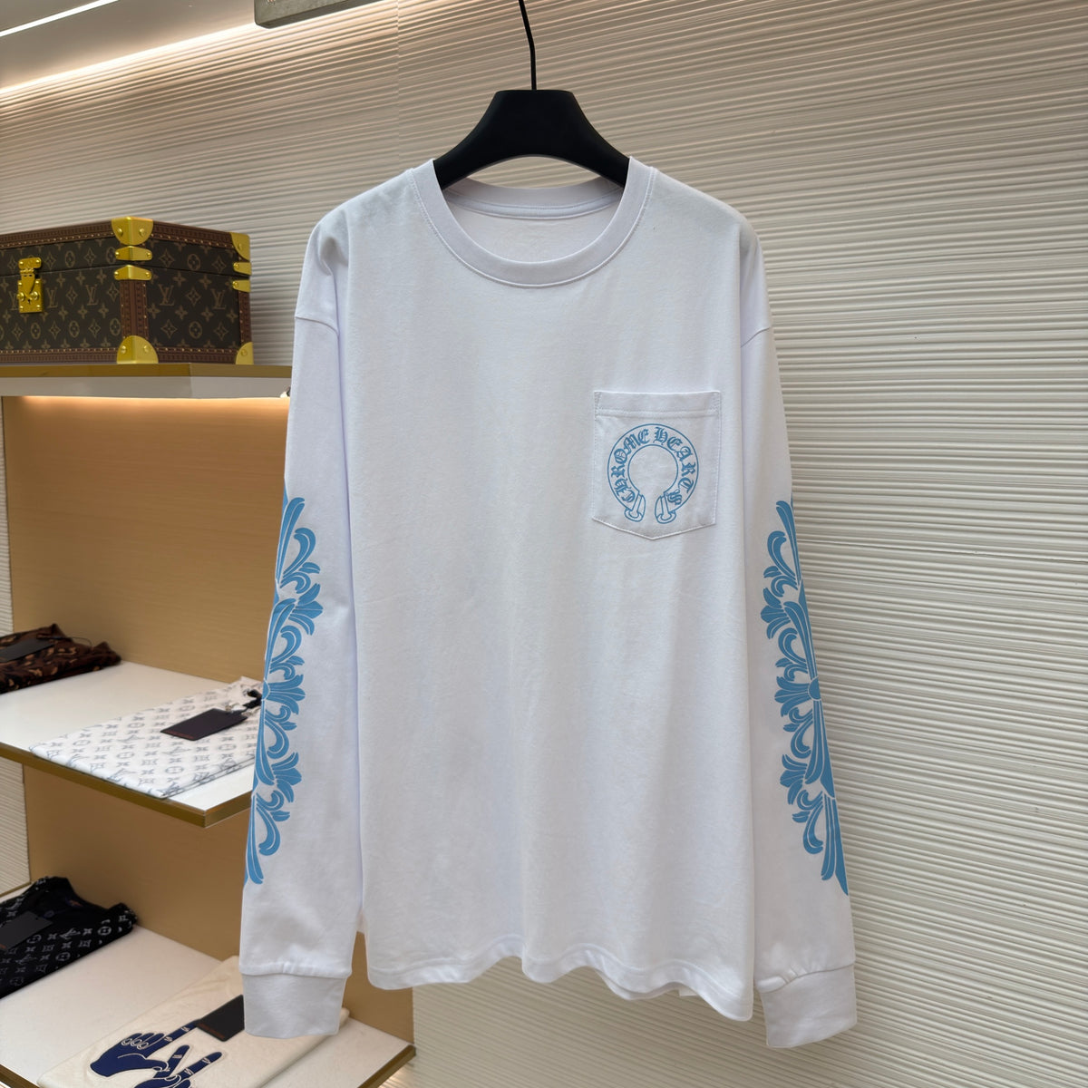 Chrome Hearts Horseshoe Long Sleeve T-Shirt