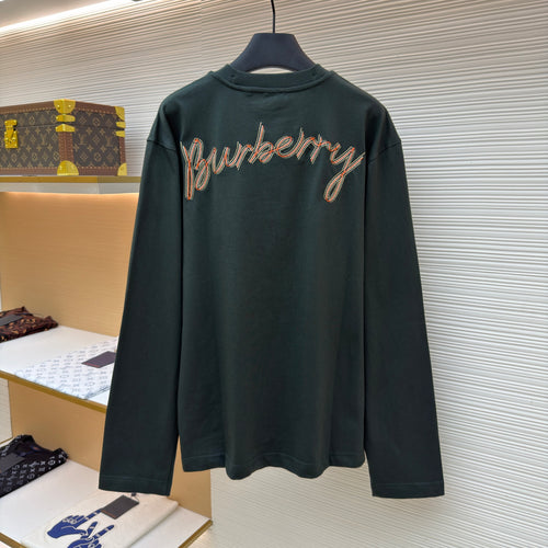 Burberry Long-sleeve Logo Cotton T-shirt