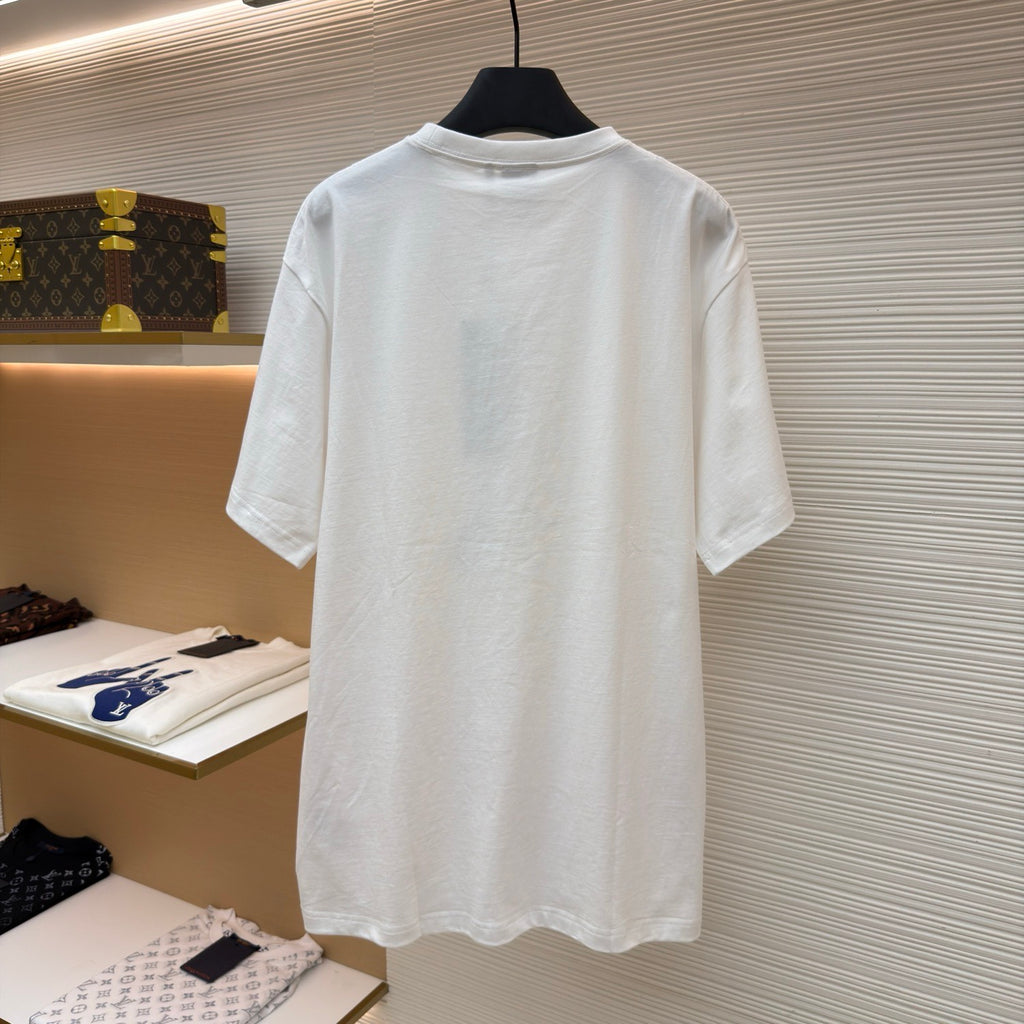 Dior T-Shirt with Dior Embroidery