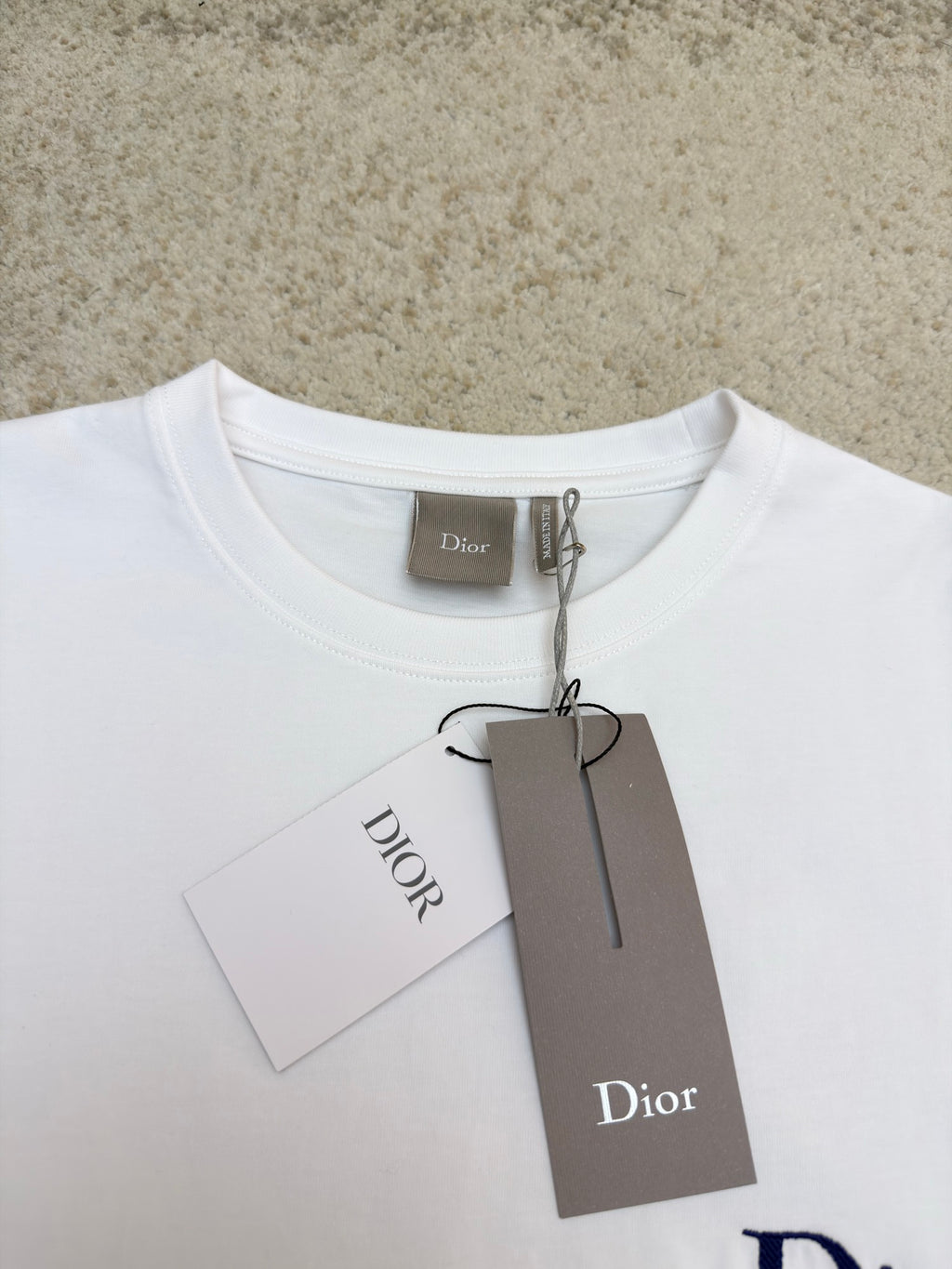 Dior T-Shirt with Dior Embroidery