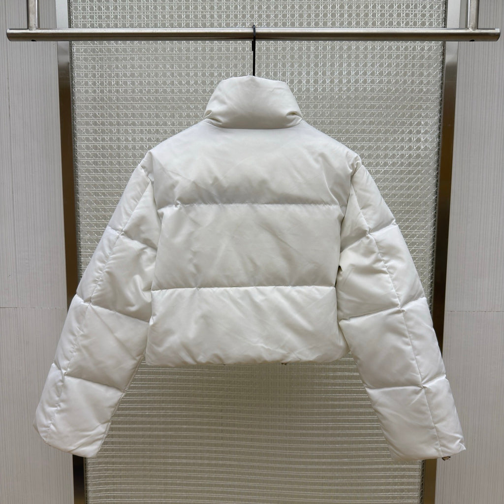 Prada Re-Nylon Cropped Convertible Down Jacket