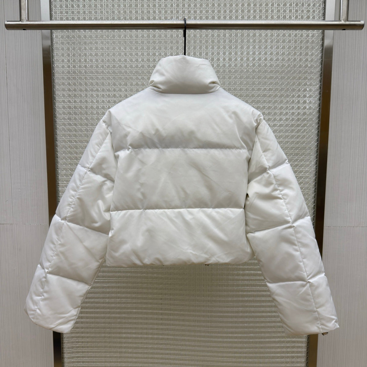 Prada Re-Nylon Cropped Convertible Down Jacket