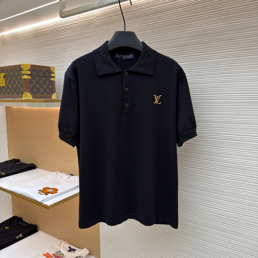 LV 1AK71B Short-Sleeved Polo Shirt With Signature