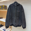 Balenciaga Political Campaign Inside-Out Zip-Up Hoodie