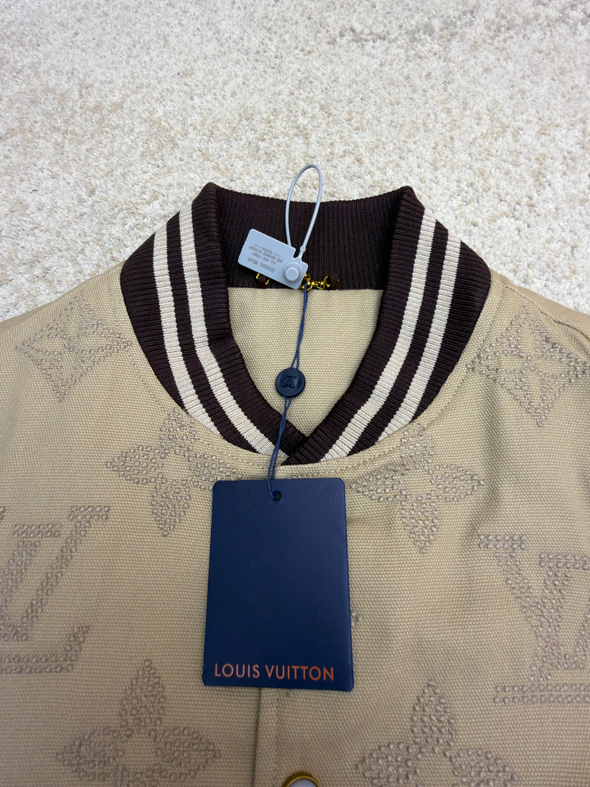 LV 1AHBZG Monogram Embroidered Varsity Blouson