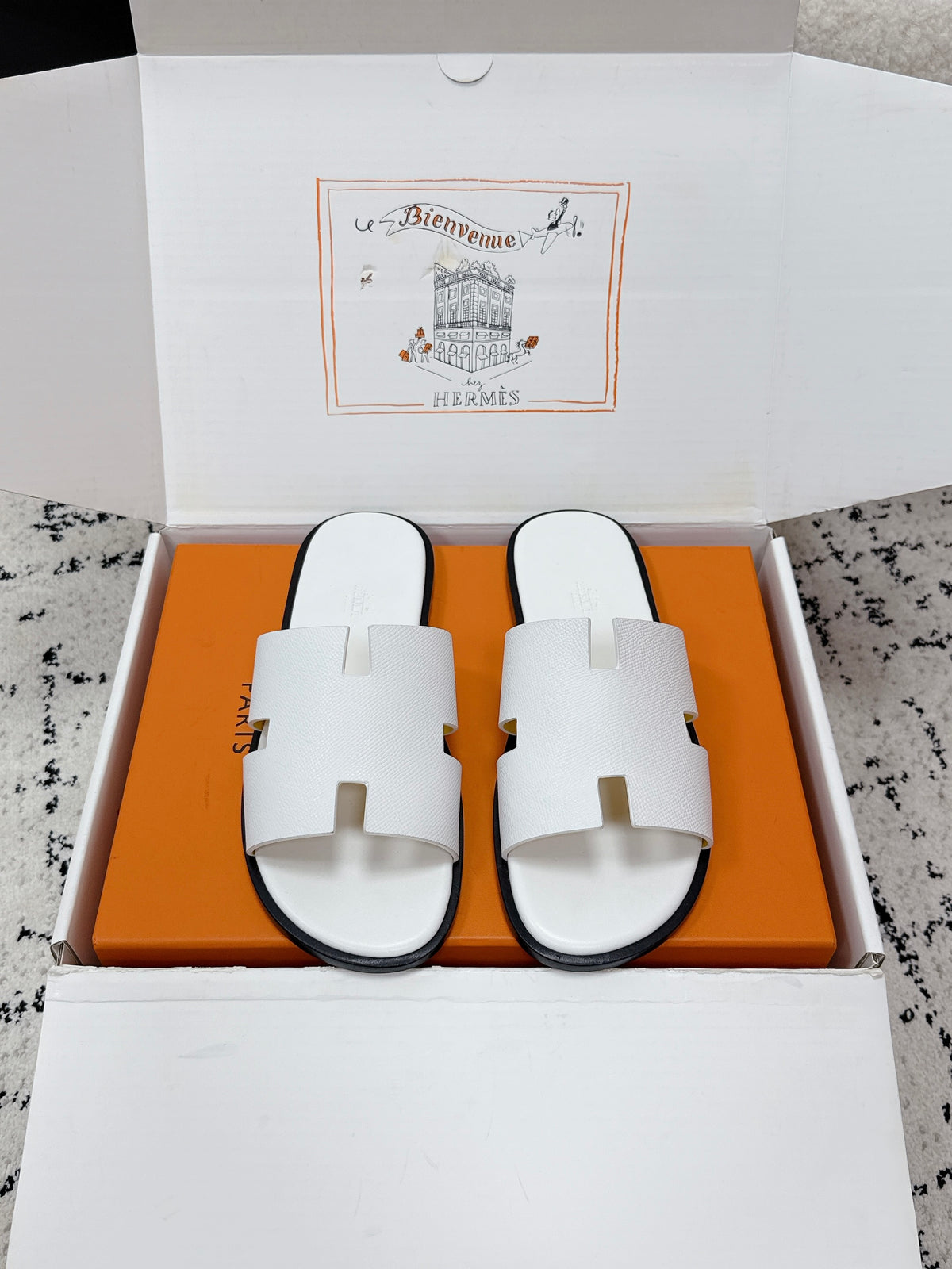Hermes Izmir Sandal in Epsom Calfskin