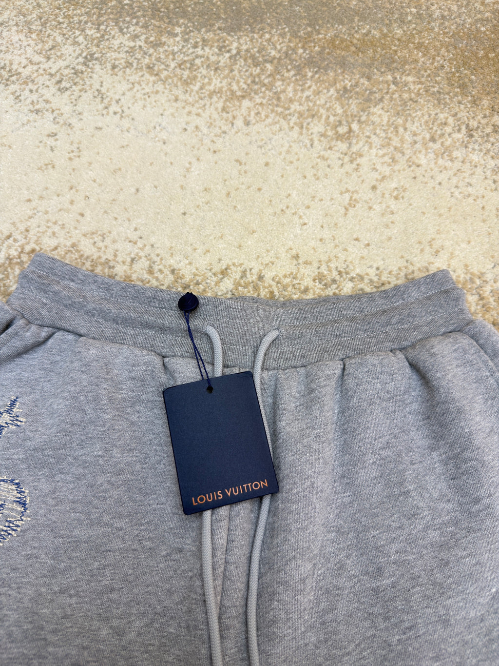 LV 1AK7FR Embroidered Signature Shorts