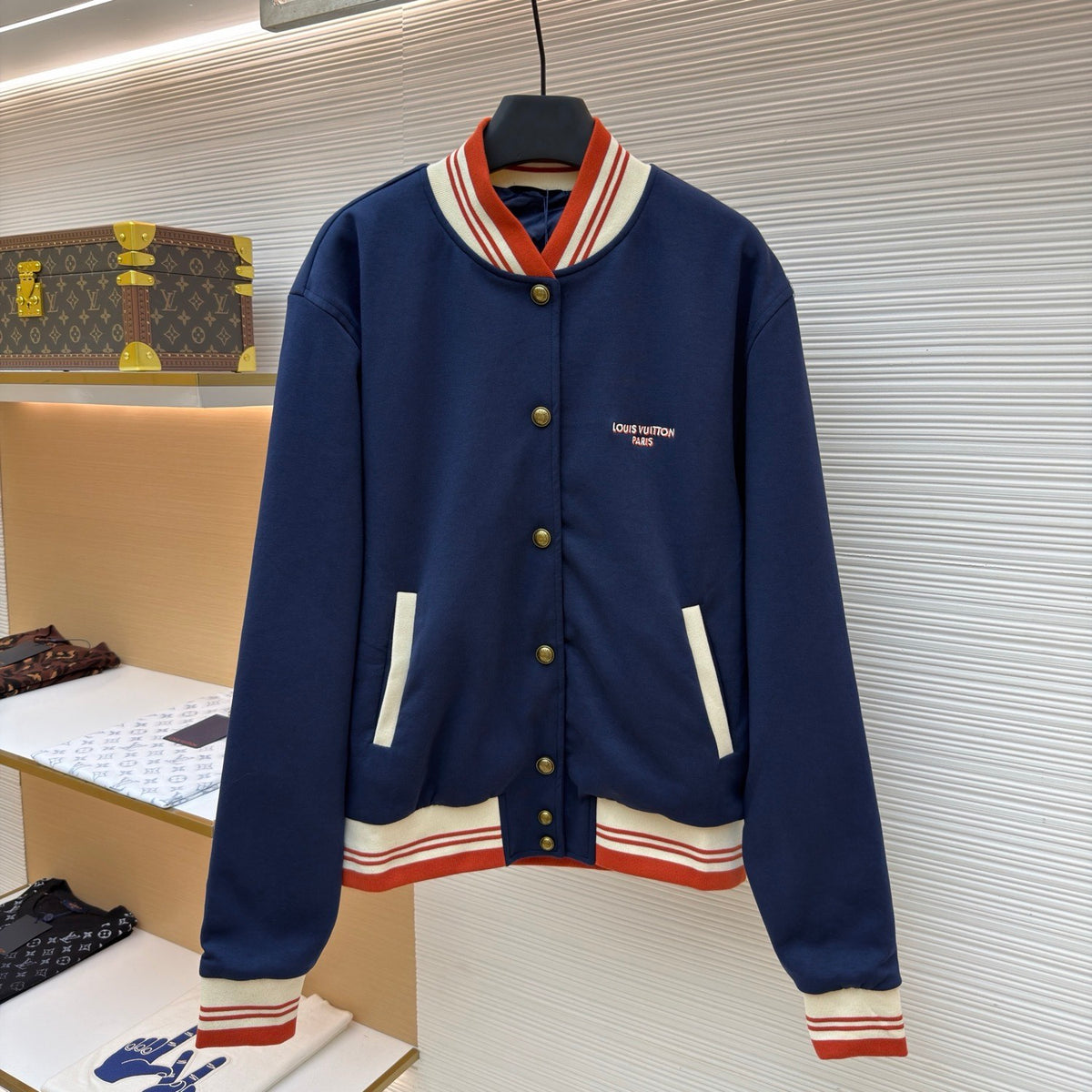 LV 1AK7JR Elegant Varsity Jacket