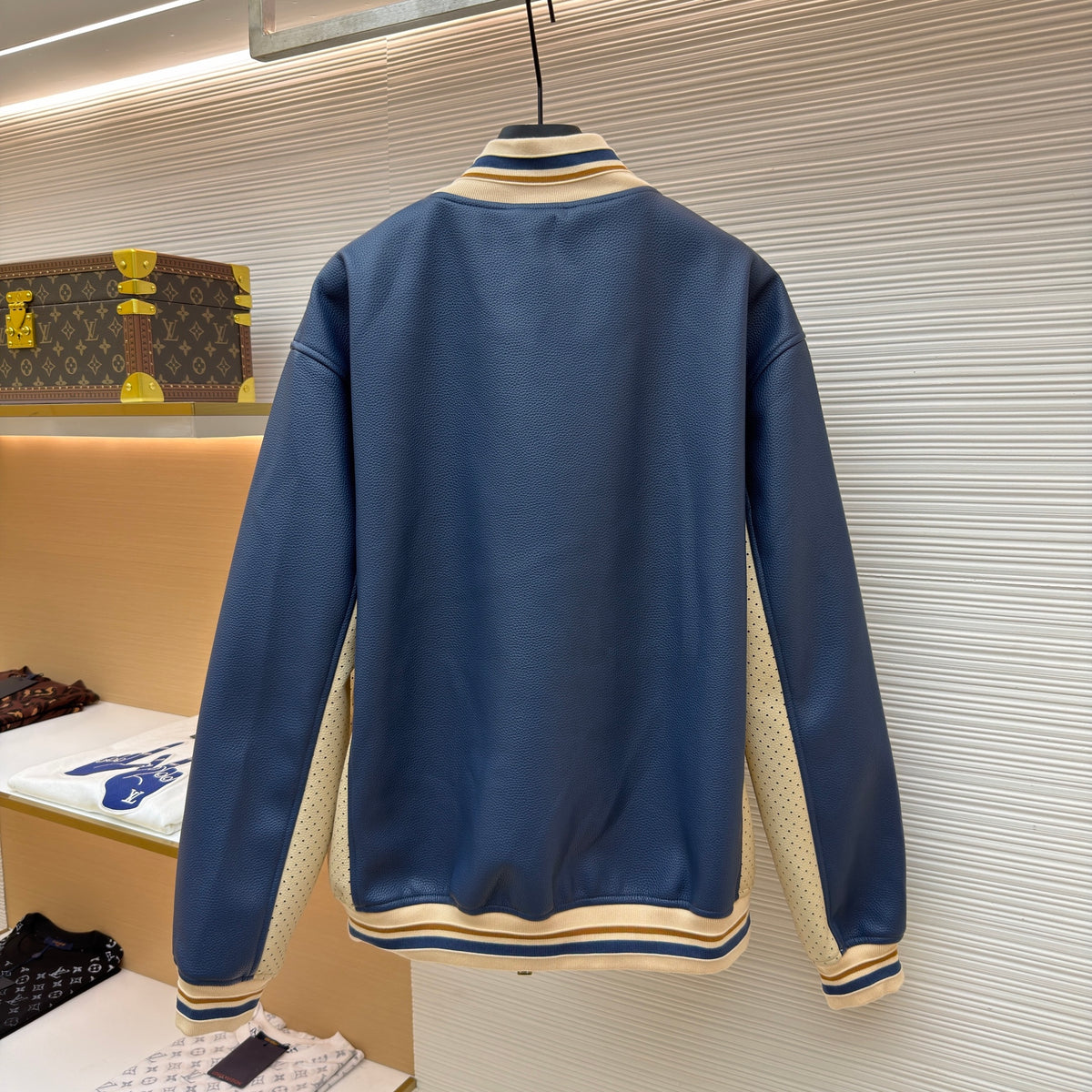 LV 1AK6V4 Sporty Leather Track Top