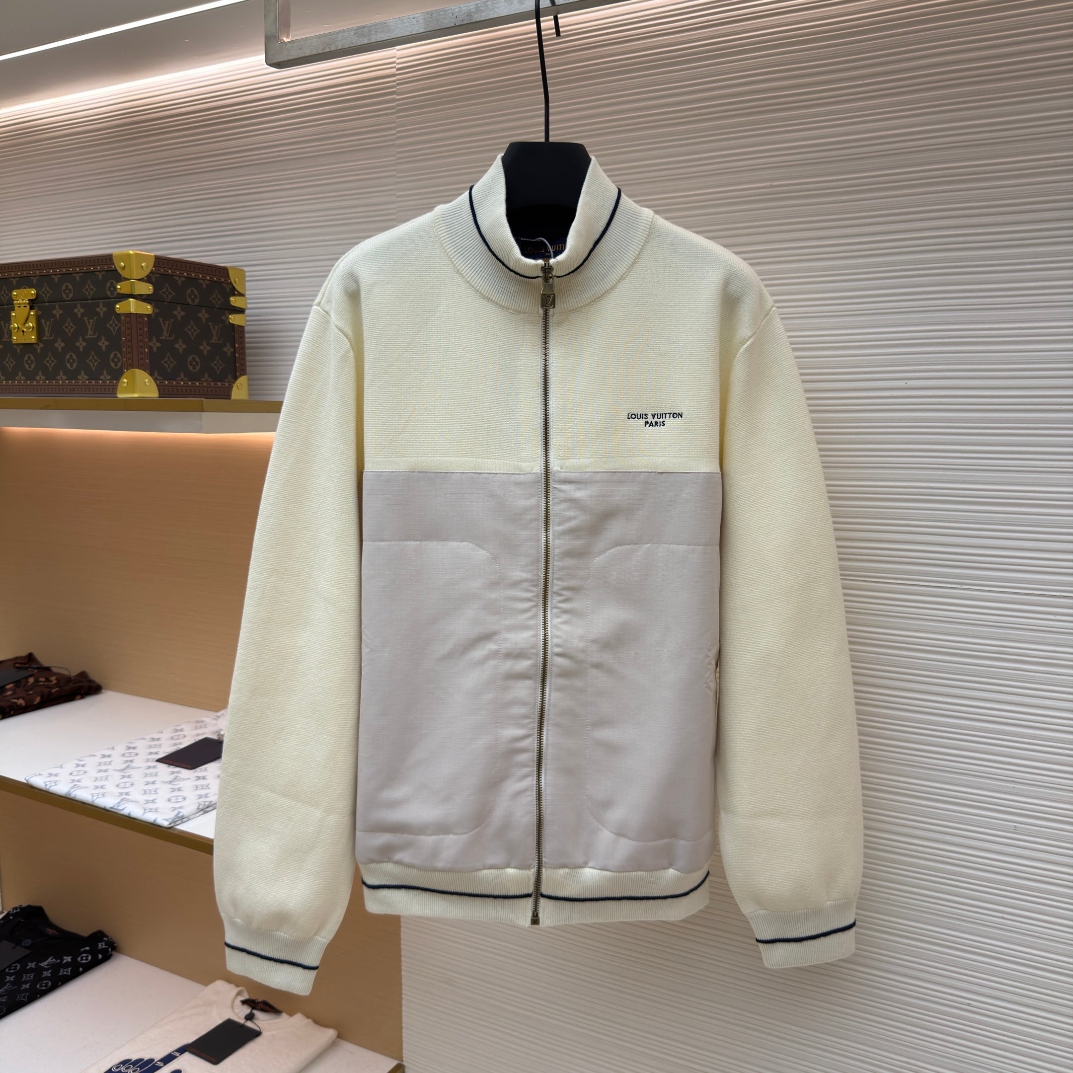 LV 1AK6YF Hybrid Knit Track Top