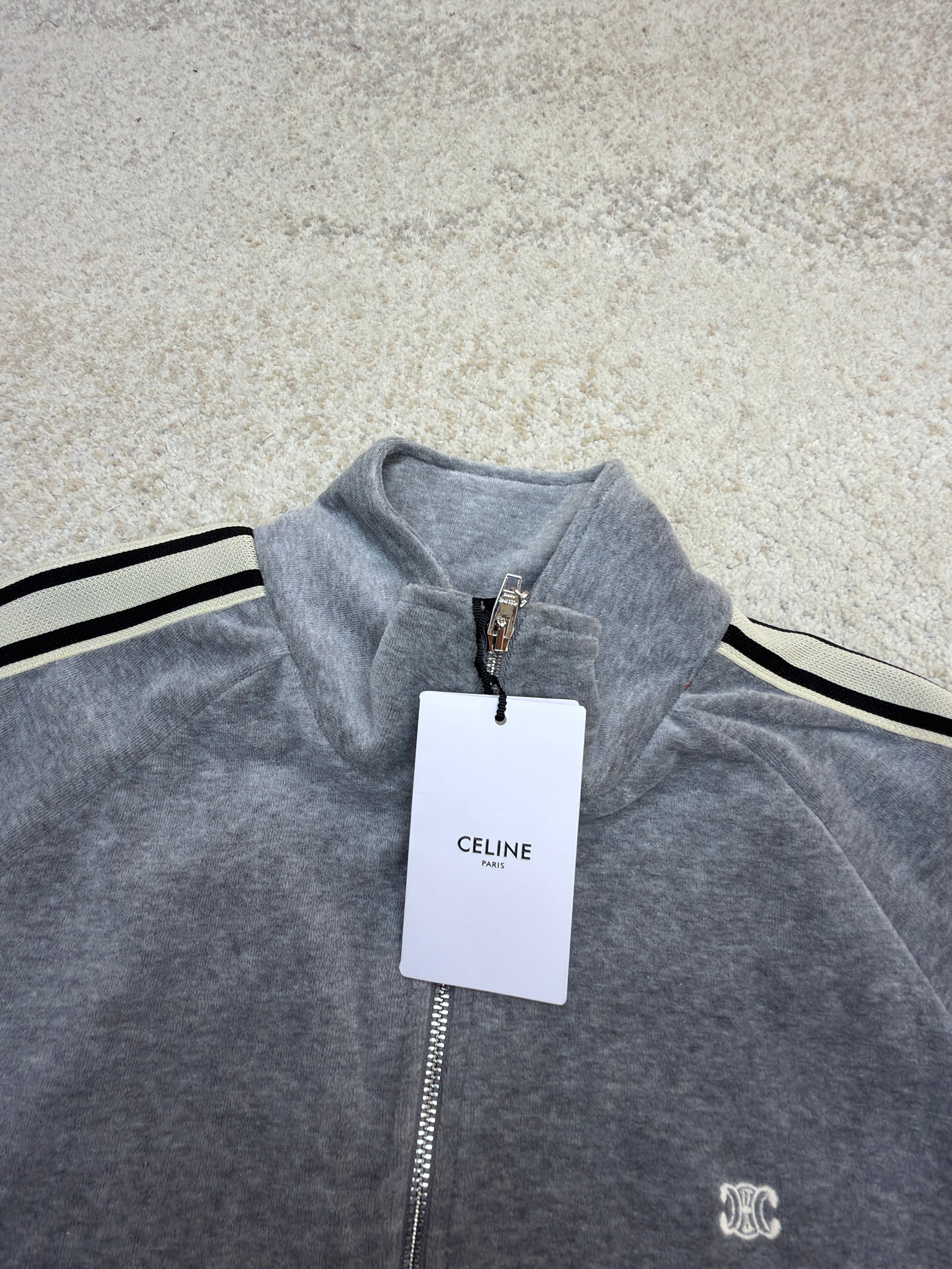 Celine Tracksuit Jacket in Velvet Cotton