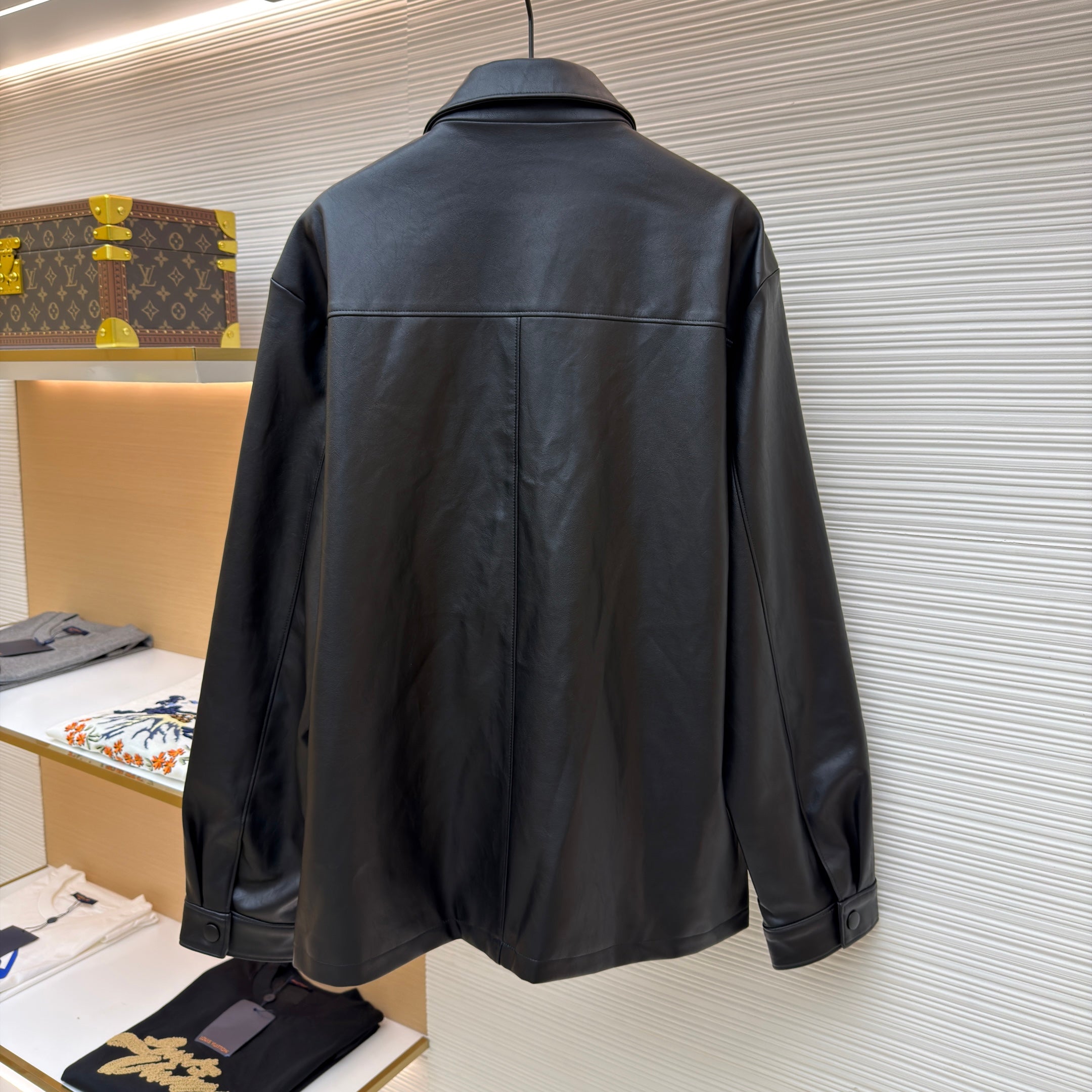 Prada Nappa Leather Shirt
