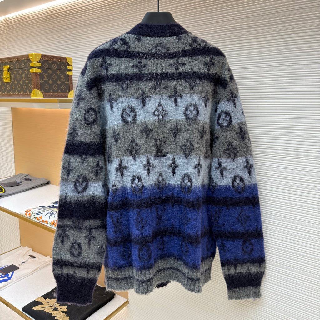 LV 1AIOX8 Monogram Mohair Cardigan
