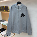 Chrome Hearts Triple Cross CH Logo Embroidered Hoodie