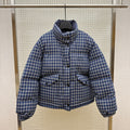 Miu Miu Reversible Flannel Down Jacket