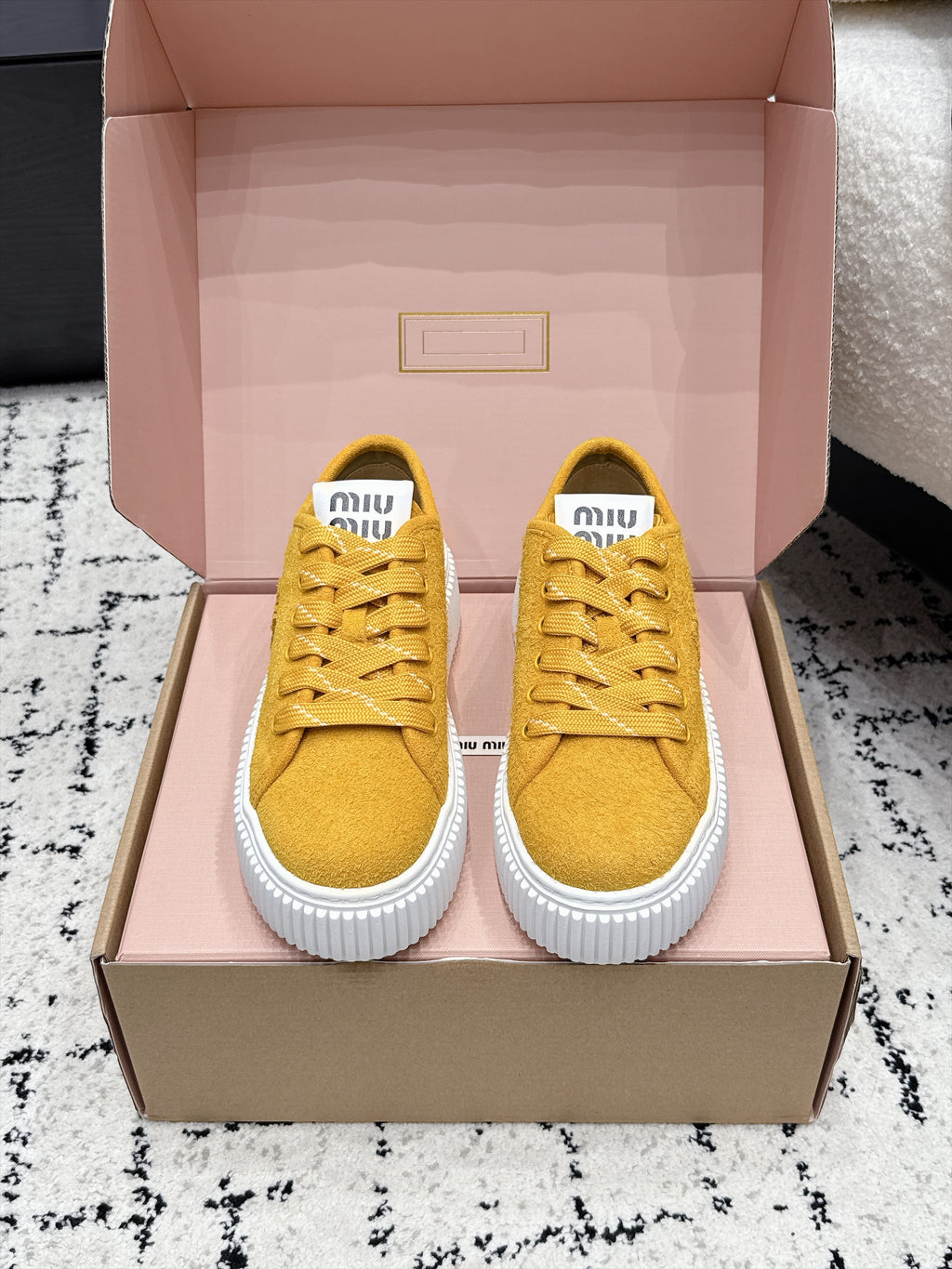 Miu Miu Suede Sneaker