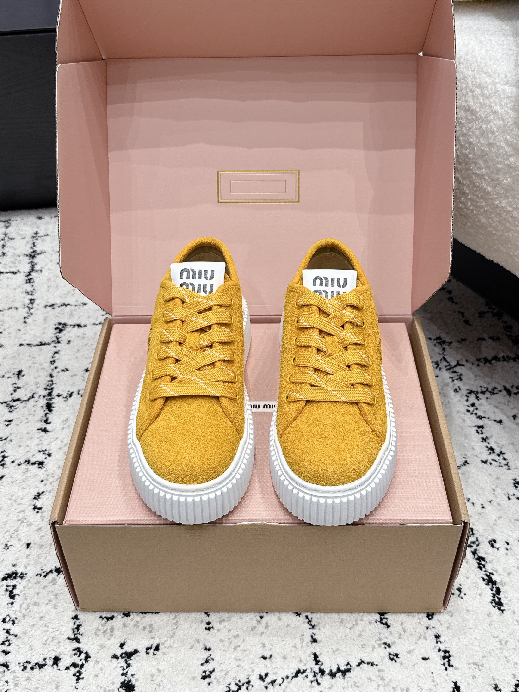 Miu Miu Suede Sneaker