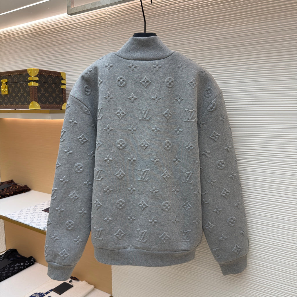 LV 1AK6FU Monogram Embossed Track Top
