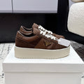 Prada Downtown Bold Re-Nylon And Suede Sneakers