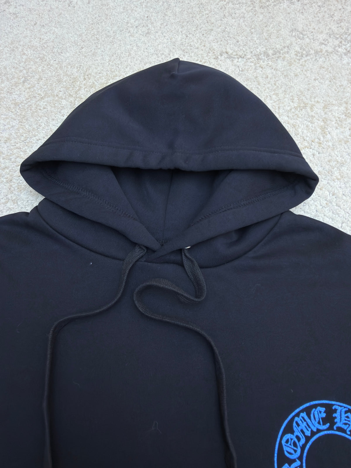 Chrome Hearts Friends and Family Glitter Print Horseshoe Logo Hoodie