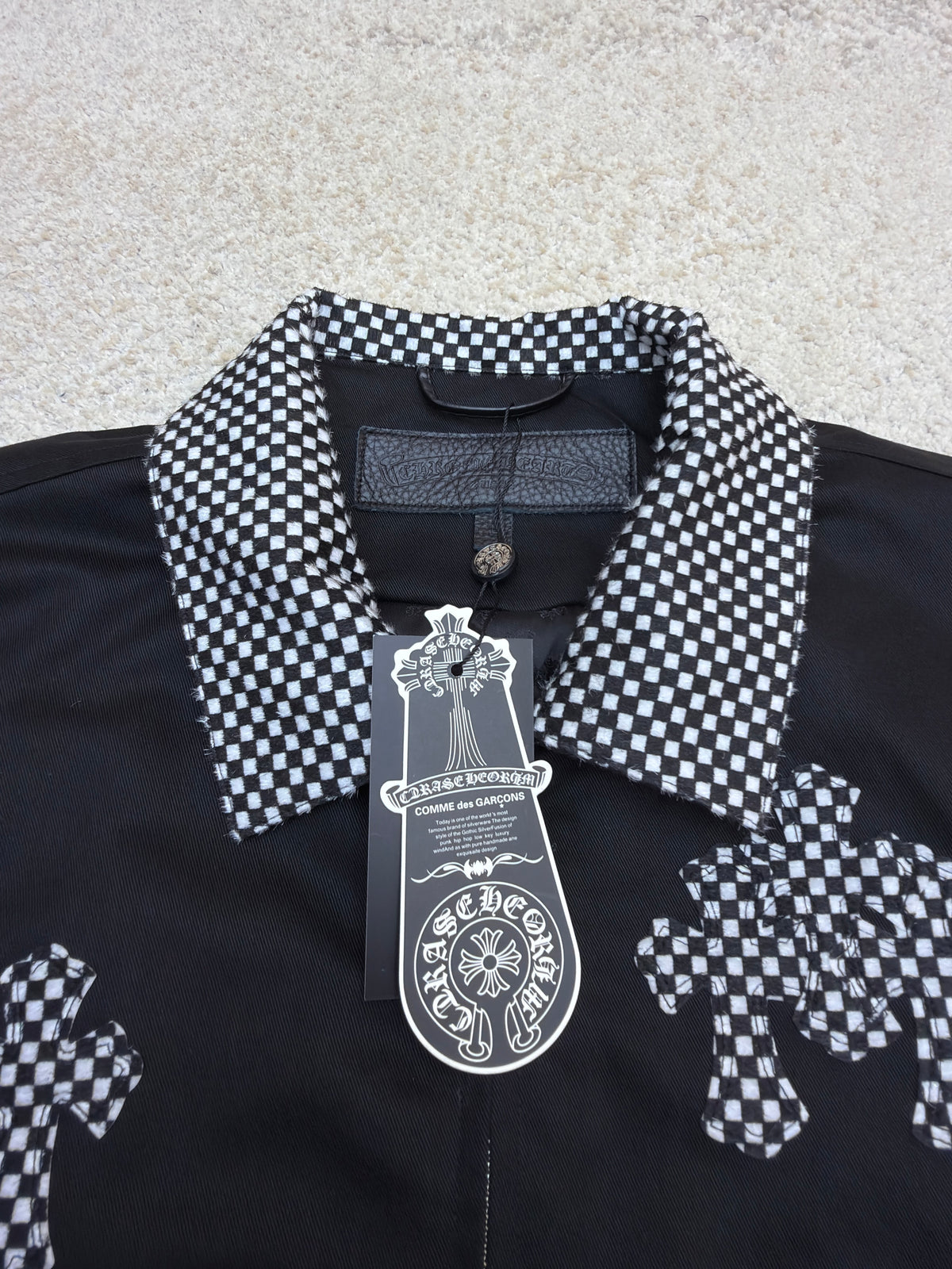 Chrome Hearts Checkerboard Cross Patch Jacket