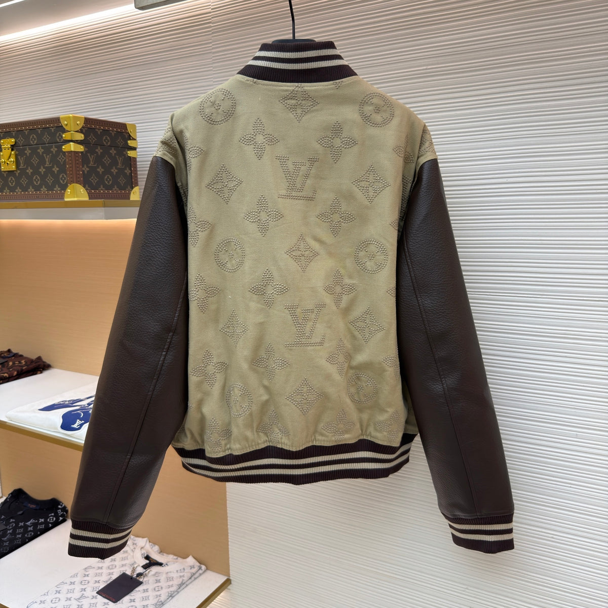 LV 1AHBZG Monogram Embroidered Varsity Blouson