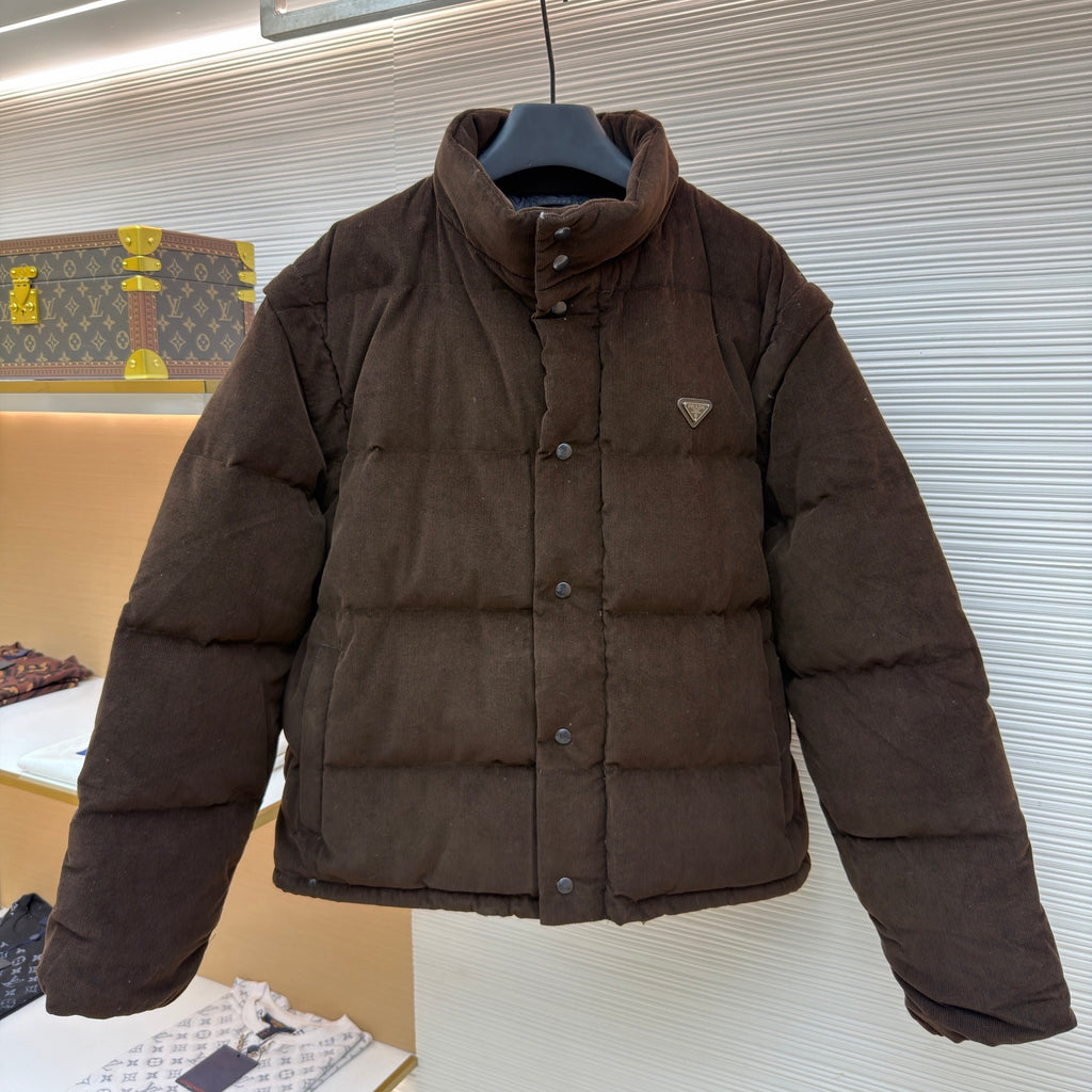 Prada Corduroy Quilted Jacket