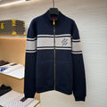 LV 1AKLUQ Double Face Reversible Jacquard Track Top