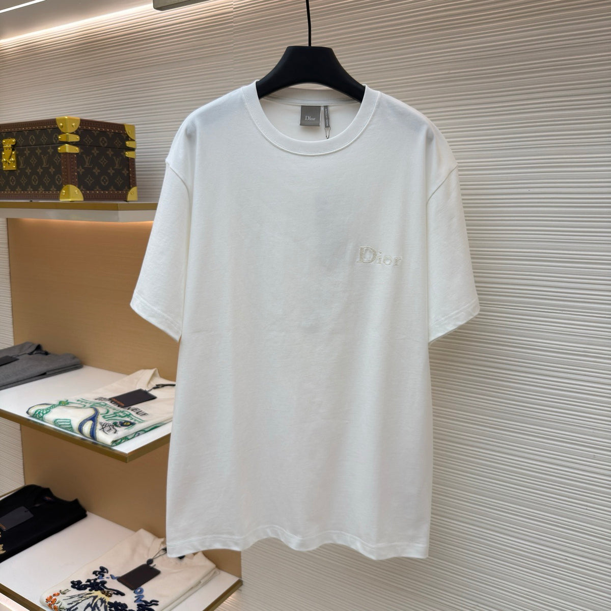 Dior T-Shirt with Dior Embroidery