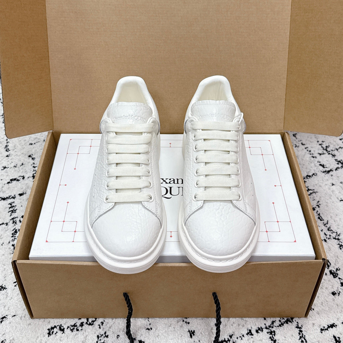 Alexander McQueen Oversized Sneaker in Grainy Shearling