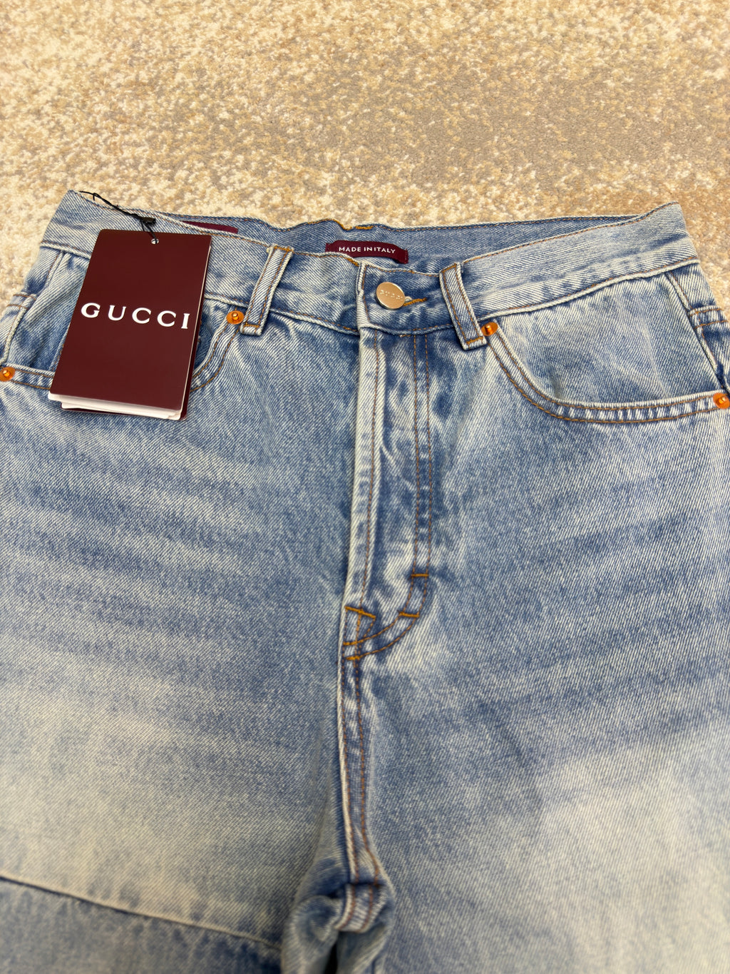 Gucci Patchwork Denim Pants