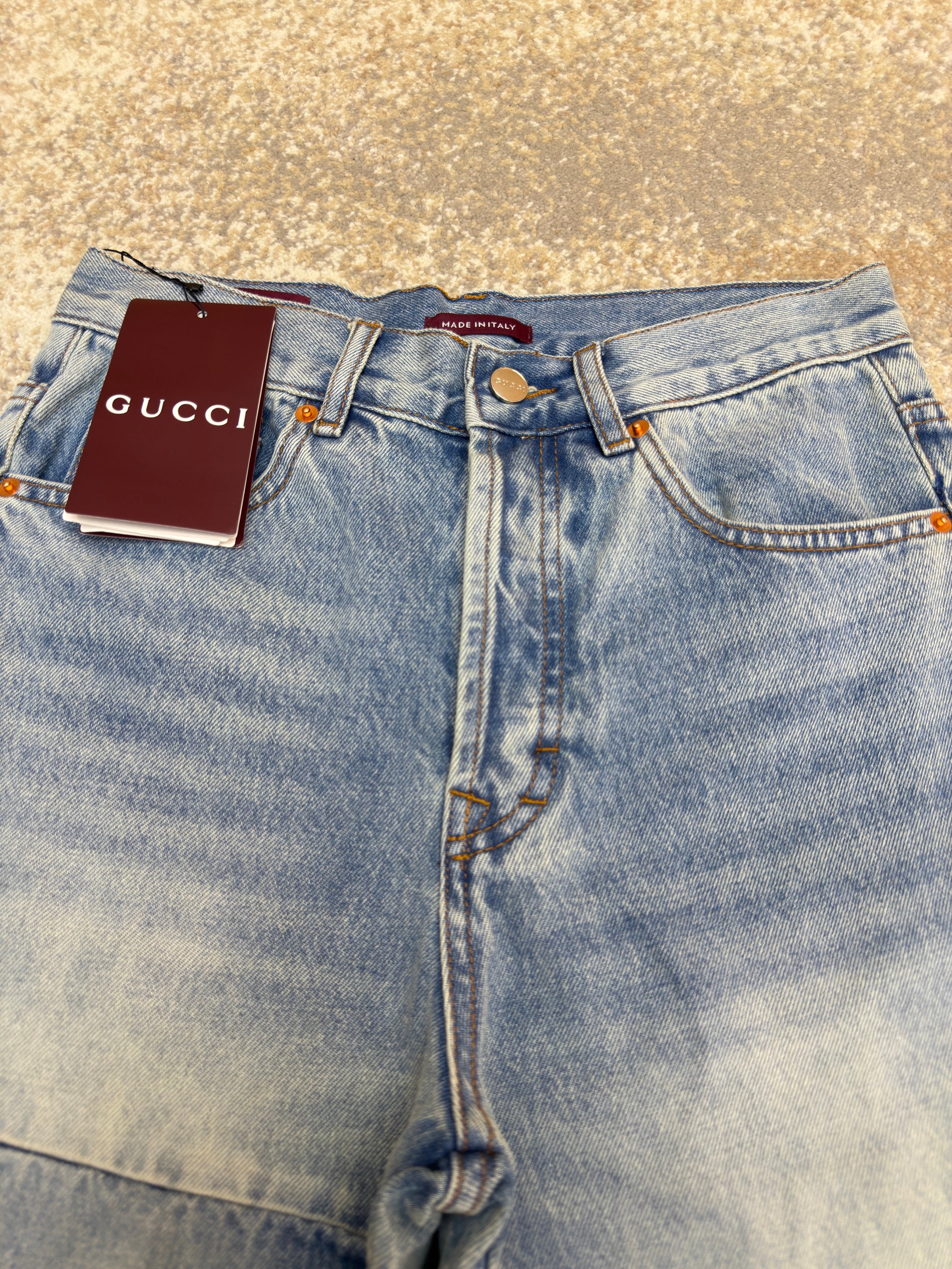 Gucci Patchwork Denim Pants